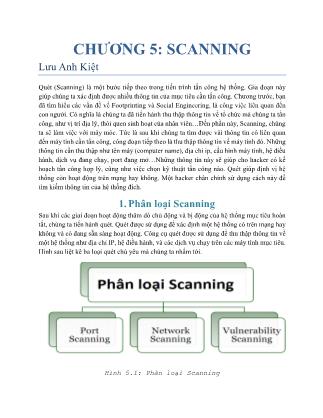 An toàn thông tin - Chương 5: Scanning - Lưu Anh Kiệt