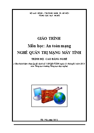 Giáo trình An toàn mạng