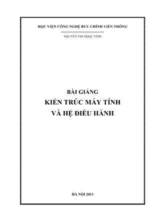 Bài giảng Kiến trúc máy tính và hệ điều hành