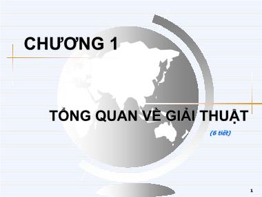 Bài giảng Lập trình C++  - Tổng quan về giải thuật