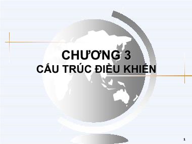 Bài giảng Lập trình CC++ - Chương 3: Cấu trúc điều khiển