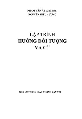 Bài giảng Lập trình hướng đối tượng và C++