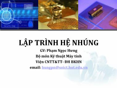 Bài giảng Lập trình nhúng ARM-Linux - Chương 1: Giới thiệu lập trình hệ nhúng