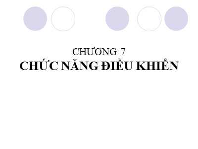 Bài giảng Quản trị học - Chương 7: Chức năng điều khiển