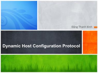 Bài giảng Quản trị Linux - Chủ đề 10: Dynamic Host Configuration Protocol