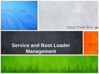 Bài giảng Quản trị Linux - Chủ đề 5: Service and Boot Loader Management