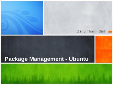 Bài giảng Quản trị Linux - Chủ đề 7: Package Management-Ubuntu