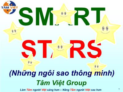 Bài giảng Smart Stars - Những ngôi sao thông minh