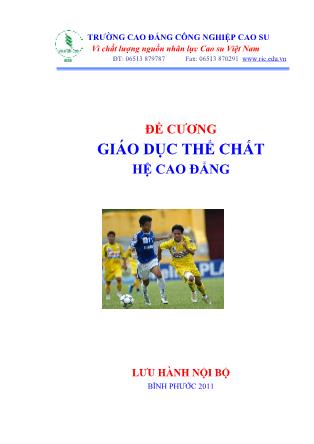 Đề cương giáo dục thể chất (Hệ cao đẳng)