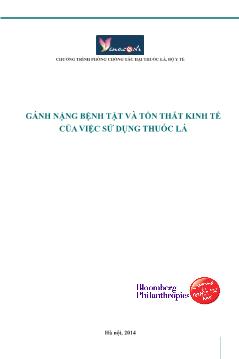 Gánh nặng bệnh tật và tổn thất kinh tế của việc sử dụng thuốc lá (Phần 1)