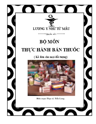 Giáo trình Bộ môn thực hành bán thuốc