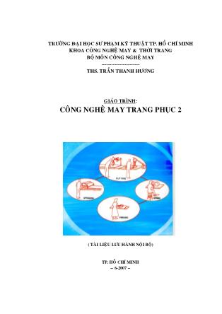 Giáo trình Công nghệ may trang phục 2 - ThS. Trần Thanh Hương