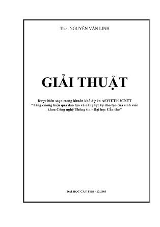 Giáo trình Giải thuật