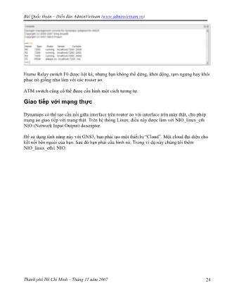 Giáo trình GNS3 Documentation (Phần 2)