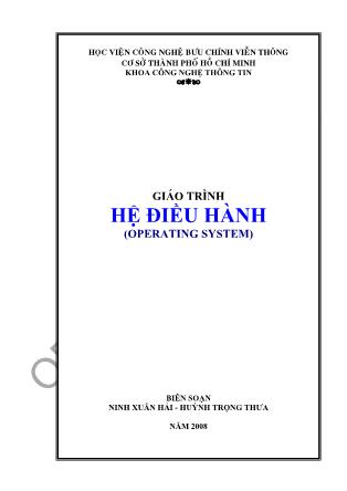 Giáo trình Hệ điều hành (Operating Systems) (Phần 1)