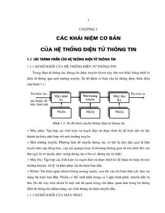 Giáo trình Hệ thống điện tử thông tin (Phần 1)