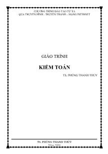 Giáo trình Kiểm toán - Ts. Phùng Thanh Thủy