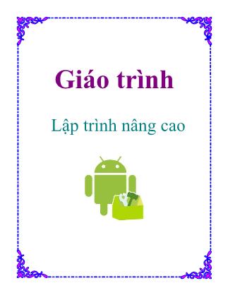 Giáo trình Lập trình nâng cao - Trần Uyên Trang