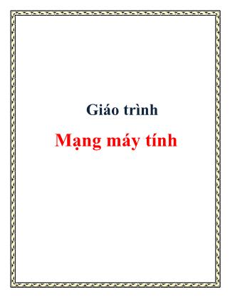 Giáo trình môn học Mạng máy tính