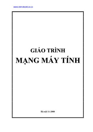 Giáo trình môn Mạng máy tính