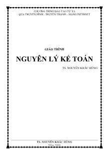 Giáo trình Nguyên lý kế toán - Ts. Nguyễn Khắc Hùng