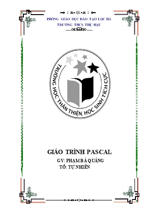 Giáo trình Pascal