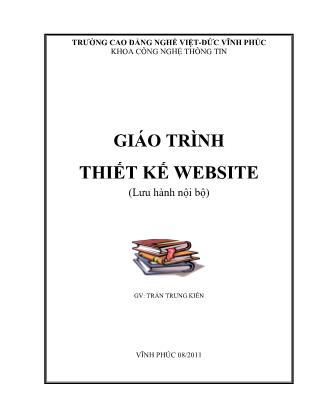 Giáo trình Thiết kế Website (Phần 1) - Trần Trung Kiên