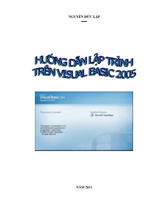 Hướng dẫn lập trình trên Visual Basic 2005