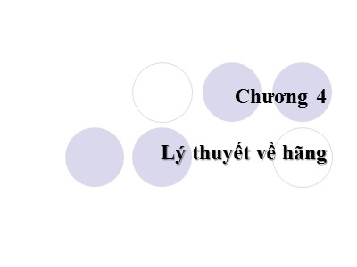 Lý thuyết về hãng