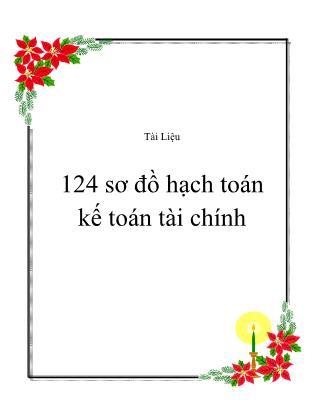 Tài liệu 124 sơ đồ hạch toán kế toán tài chính