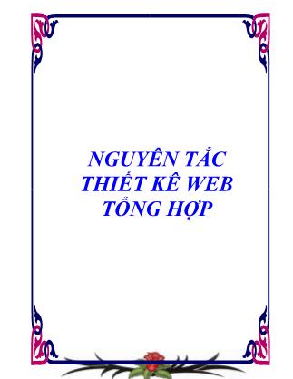 Tài liệu Nguyên tắc thiết kế Web tổng hợp