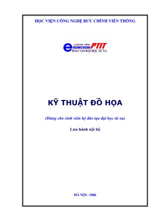 Bài giảng Kỹ thuật đồ họa - THS. Trịnh Thị Vân Anh