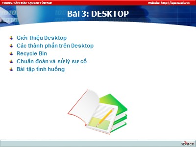 Bài giảng Phần mềm máy tính - Bài 3: Desktop