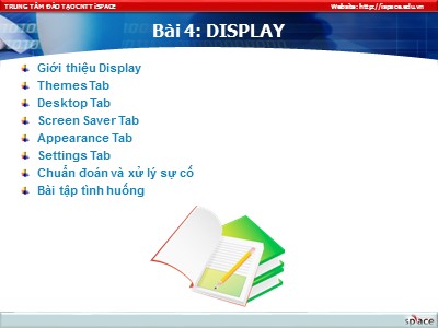 Bài giảng Phần mềm máy tính - Bài 4: Display