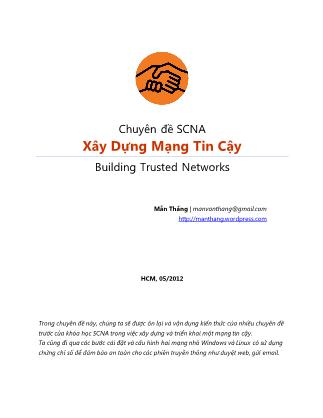 Chuyên đề SCNA xây dựng mạng tin cậy (Building Trusted Networks)