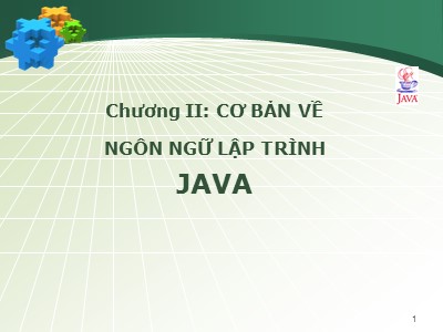 Cơ bản về ngôn ngữ lập trình Java