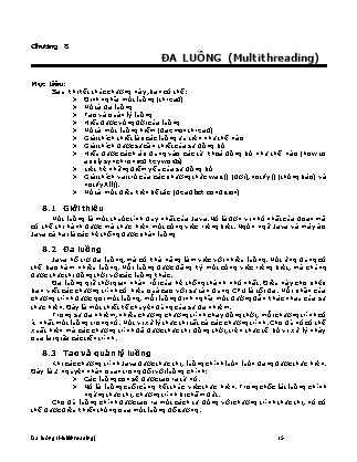 Corejava - Chương 8: Đa luồng (Multithreading)