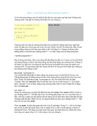 Giáo trình C++