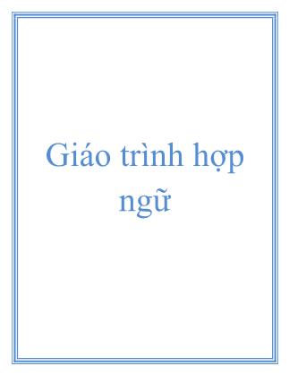 Giáo trình hợp ngữ