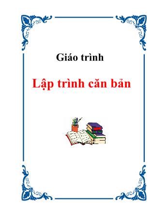 Giáo trình Lập trình căn bản