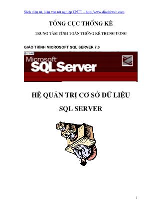 Giáo trình Microsoft SQL Server 7.0