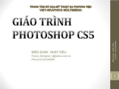 Giáo trình Photoshop CS5