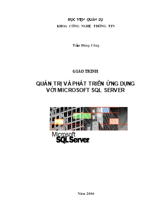 Giáo trình Quản trị và phát triển ứng dụng với Microsoft SQL Server