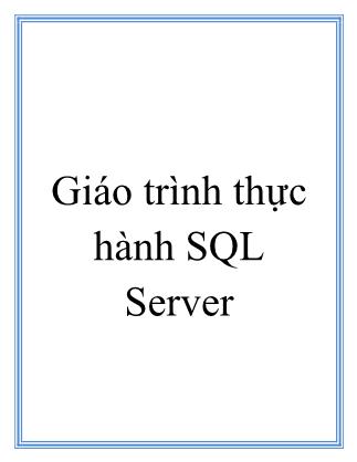 Giáo trình thực hành SQL Server - Trần Nguyên Phong