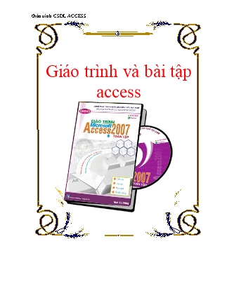 Giáo trình và bài tập Access