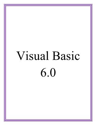 Giáo trình Visual Basic 6.0 - Chương Một: Hoan nghênh đến với VB6