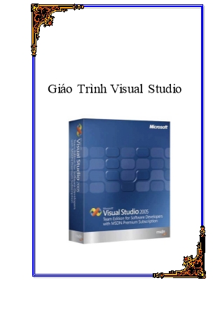 Giáo Trình Visual Studio