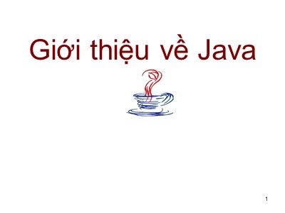 Giới thiệu về Java