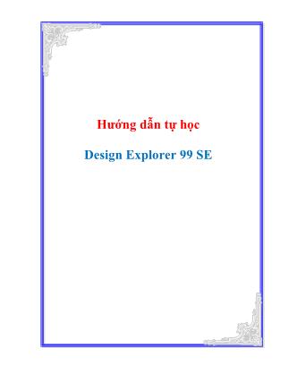 Hướng dẫn tự học Design Explorer 99 SE