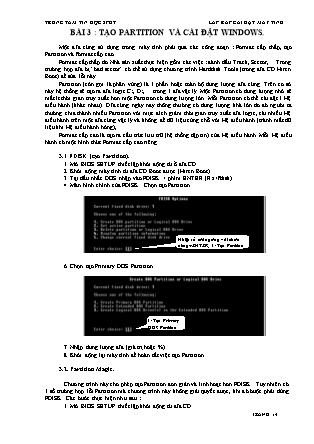 Lắp ráp cài đặt máy tính - Bài 3: Tạo Partition và cài đặt Windows